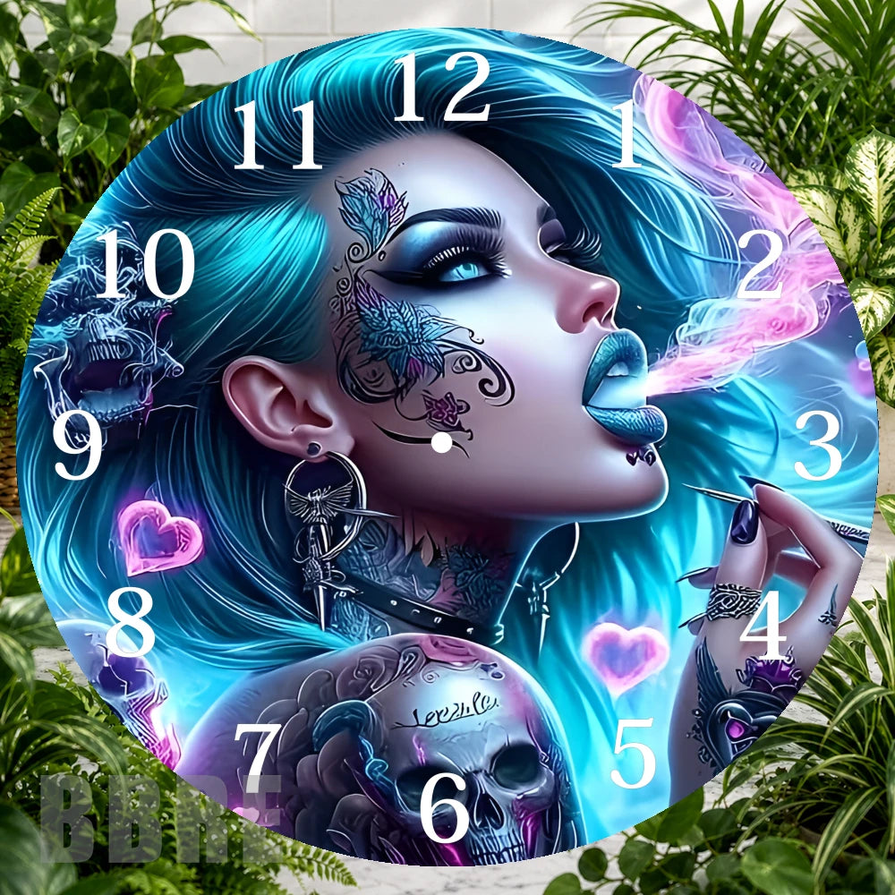 Gothic Beauty Clock Sublimation Wrap,