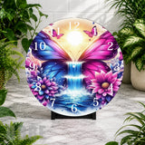 Butterfly Waterfall Clock Mockup,