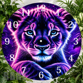 Vibrant Lion Clock Sublimation Wrap,