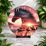 Majestic Horses 5 Clock Mockup,