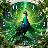 Peacock Elegance Clock Sublimation Wrap,
