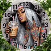 Urban Goddess Clock Sublimation Wrap,