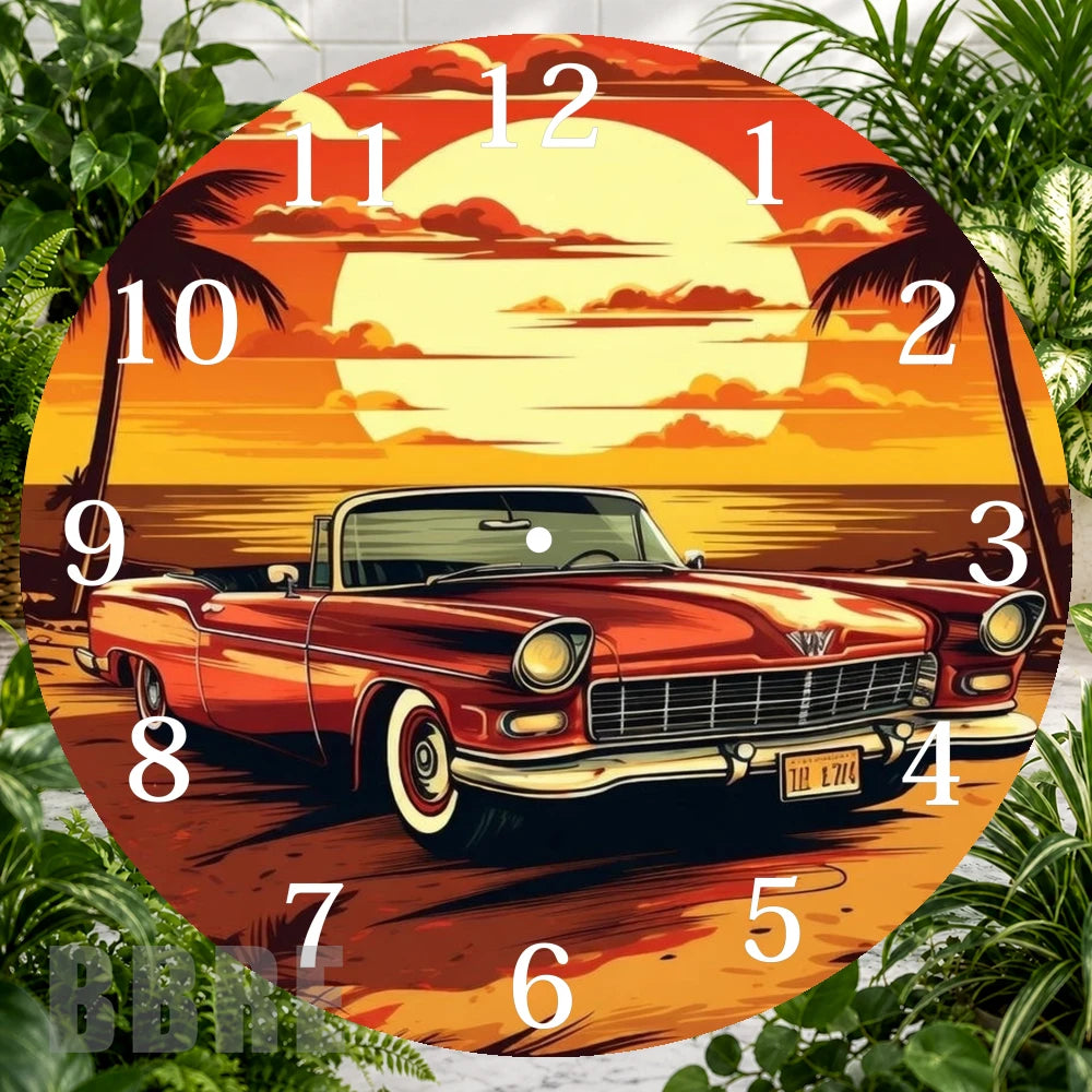 Sunset Convertible Clock Sublimation Wrap,