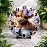 Puppy Butterfly Clock Mockup,