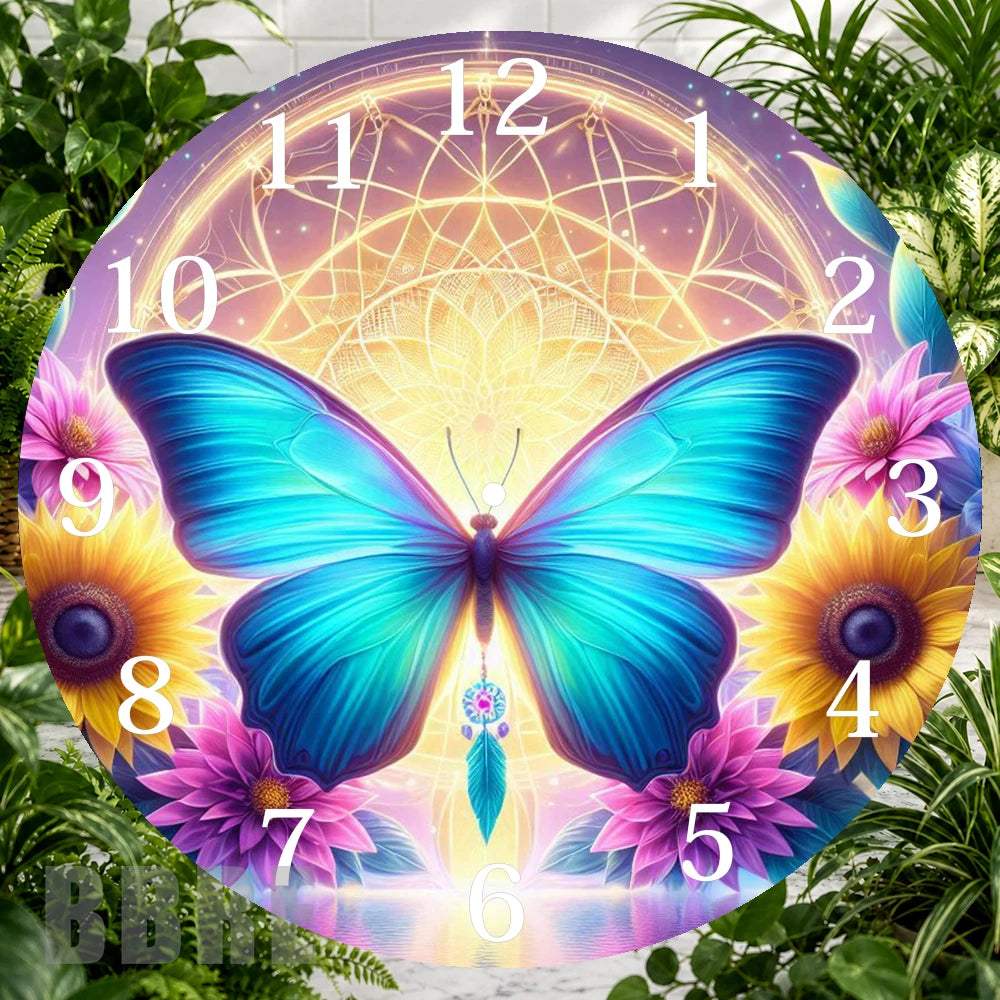 Butterfly Bloom 4 Clock Sublimation Wrap,