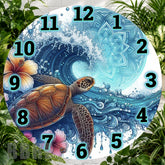 Turtle Wave Clock Sublimation Wrap,