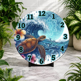 Turtle Wave Clock Mockup,