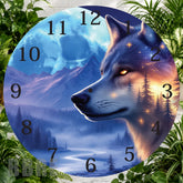 Majestic Wolf Clock Sublimation Wrap,