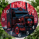 Skull Truck Clock Sublimation Wrap,