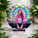 Colorful Mandala Clock Mockup,