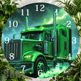 Green Truck 2 Clock Sublimation Wrap,