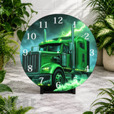 Green Truck 2 Clock Mockup,