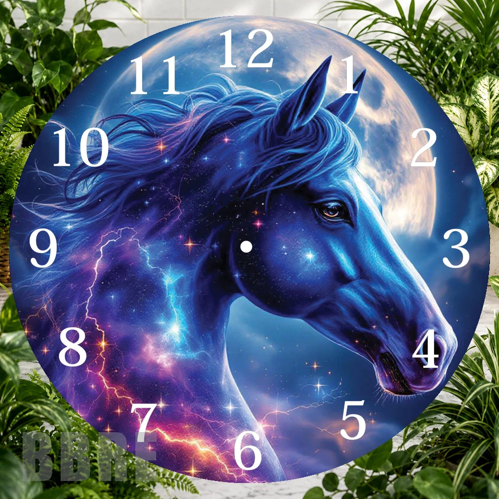 Cosmic Horse Clock Sublimation Wrap,