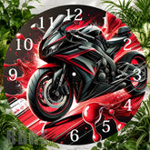 Racing Motorcycle 2 Clock Sublimation Wrap,