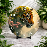 Tiger Landscape Clock Mockup,