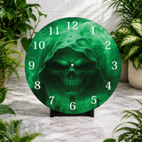 Green Skull Clock Mockup,