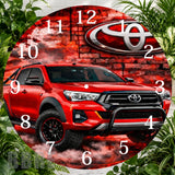 Red Truck Clock Sublimation Wrap,
