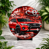 Red Truck Clock Mockup,