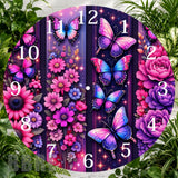 Butterfly Bloom 5 Clock Sublimation Wrap,