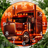 Red Truck 2 Clock Sublimation Wrap,