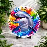 Dolphin Splash Clock Mockup,