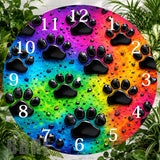 Paw Print Clock Sublimation Wrap,