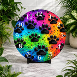 Paw Print Clock Mockup,