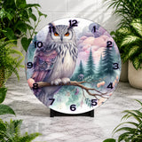 Majestic Owl 2 Clock Mockup,