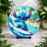 Surfing Stitch Clock Mockup,