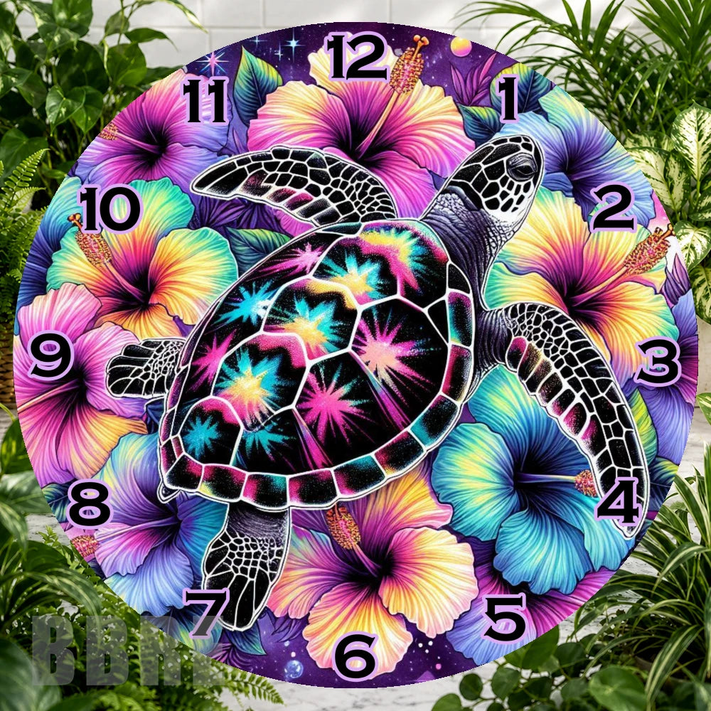 Tropical Turtle 2 Clock Sublimation Wrap,