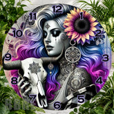 Gothic Beauty 2 Clock Sublimation Wrap,