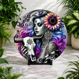 Gothic Beauty 2 Clock Mockup,