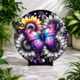 Butterfly Sunflowers Clock Mockup,