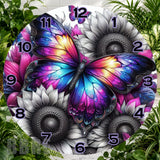 Butterfly Bloom 7 Clock Sublimation Wrap,