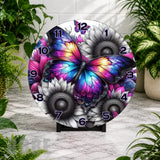 Butterfly Bloom 7 Clock Mockup,