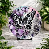 Butterfly Blossom Clock Mockup,