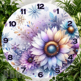 Floral Fantasy Clock Sublimation Wrap,