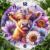 Floral Calf 2 Clock Sublimation Wrap,