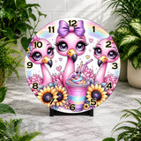 Flamingo Delight Clock Mockup,