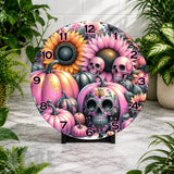Skull Pumpkin Clock Mockup,