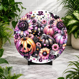 Halloween Pumpkin Clock Mockup,