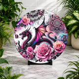 Dragon Roses Clock Mockup,