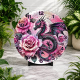 Dragon Rose 2 Clock Mockup,