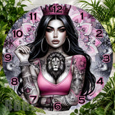 Lioness Crown Clock Sublimation Wrap,