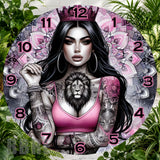 Lioness Crown Clock Sublimation Wrap,