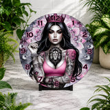 Lioness Crown Clock Mockup,