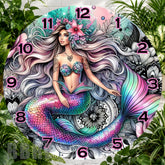 Mermaid Fantasy Clock Sublimation Wrap,