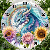 Dragon Floral 2 Clock Sublimation Wrap,