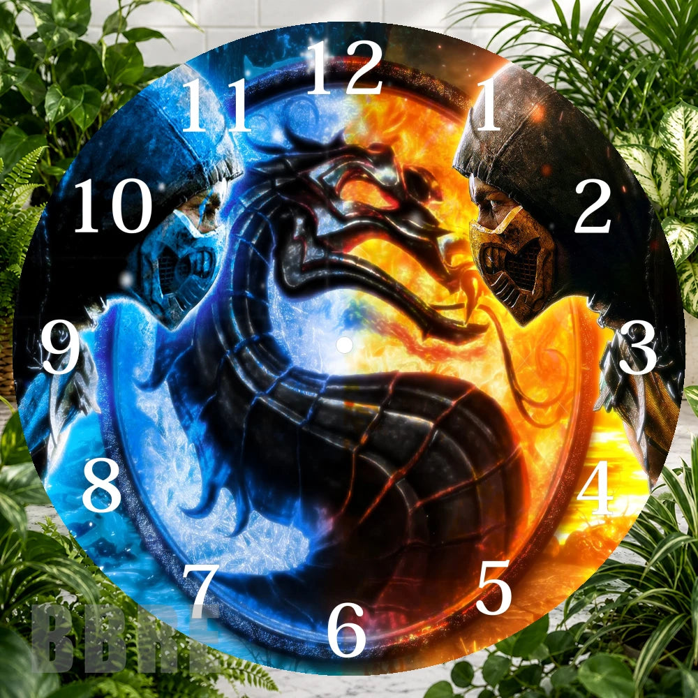 Dragon Duel Clock Sublimation Wrap,