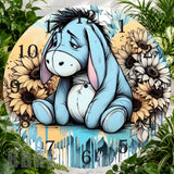 Eeyore Clock Clock Sublimation Wrap,